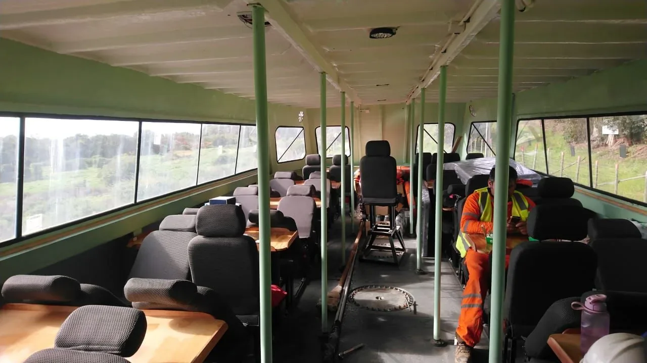 Referencia de familia · Interior de pasajeros en embarcación C-VII