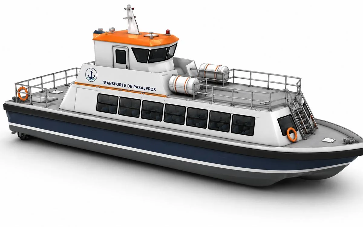 C-VII 15,4 · diseño de referencia · Gris con techo naranja