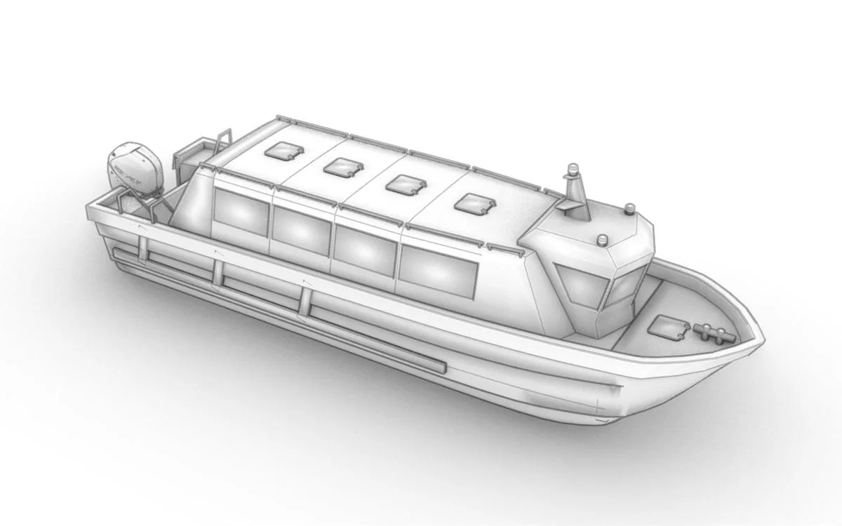 C-VII 9,6 · diseño de referencia · Cabina longitudinal · vista base