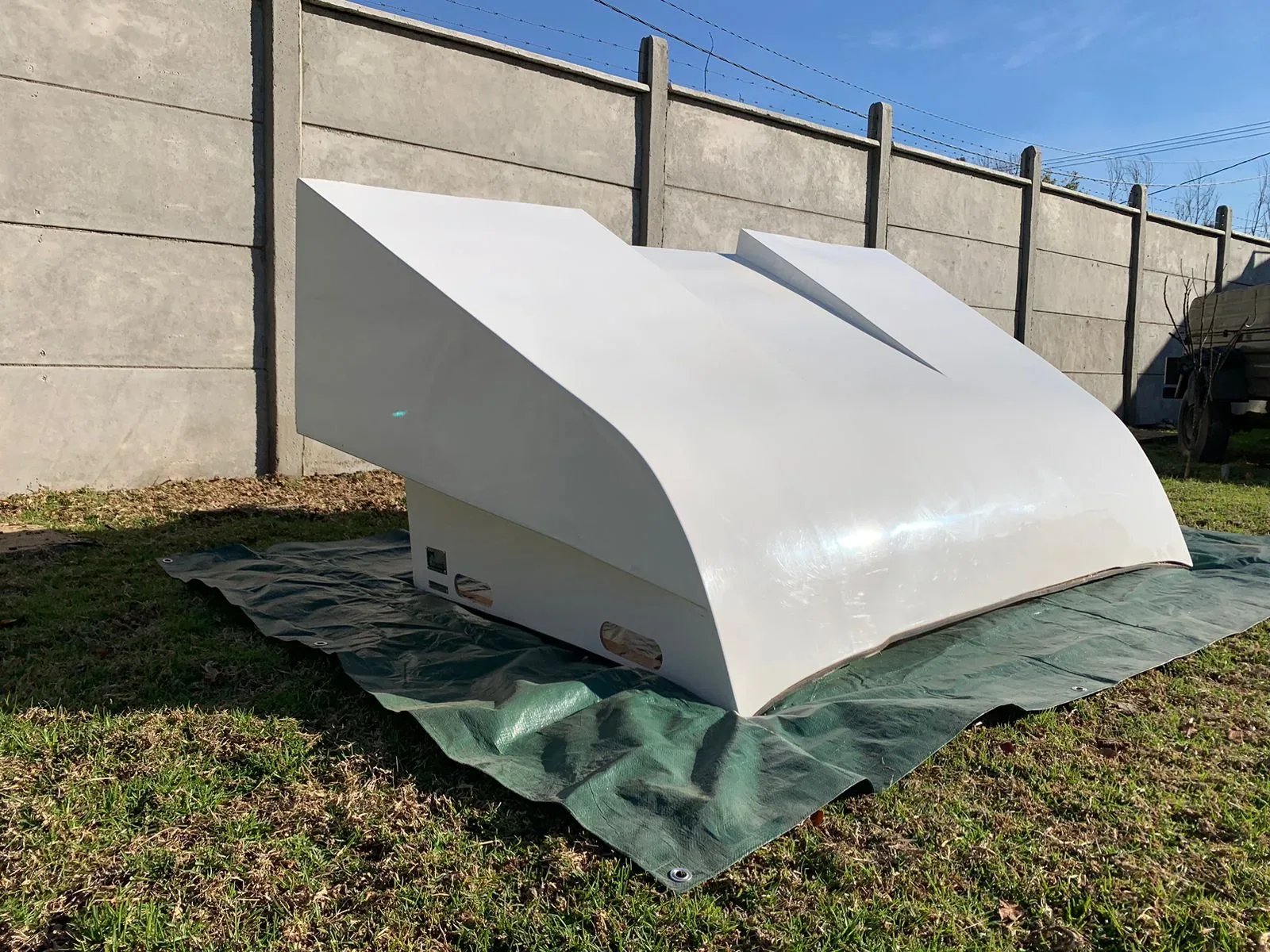 Deflector · fabricación en PRFV · Pieza exterior