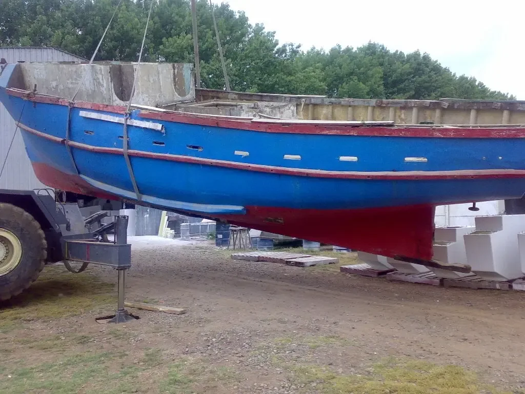 Tío Lalo · restauración pesquera · Estado previo en astillero
